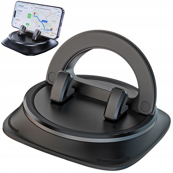 Uchwyt samochodowy obrotowy na deskę, kokpit stabilna podstawka na telefon