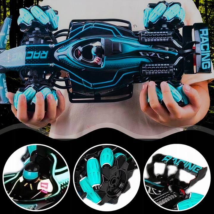 ZDALNIE STEROWANY DUŻY SAMOCHÓD DRIFT CAR AUTO STEROWANE GESTAMI RĘKI PILOT