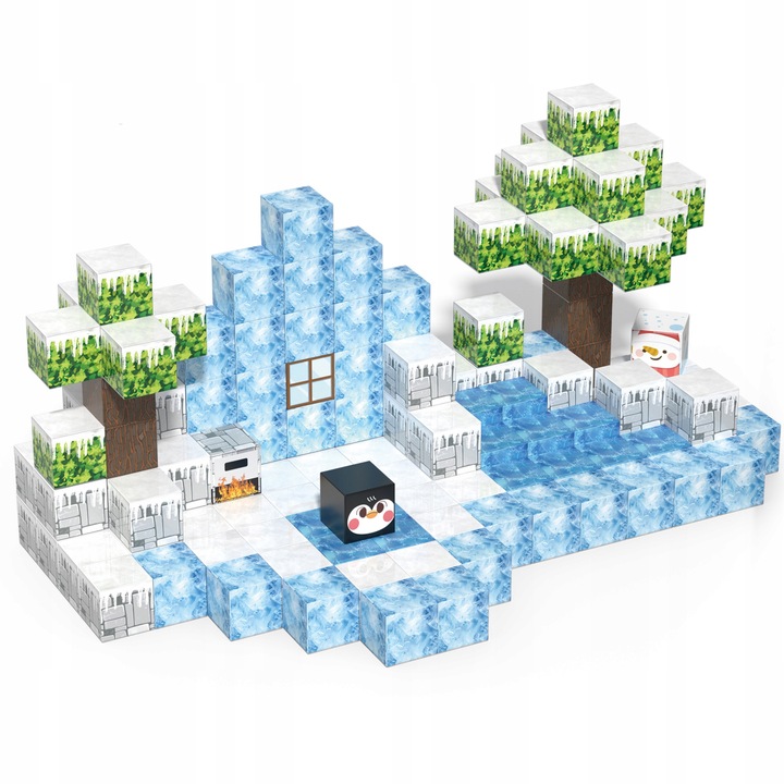 KLOCKI MAGNETYCZNE 2 cm kostki budowlane konstrukcyjne BLOKI SZEŚCIANY 145