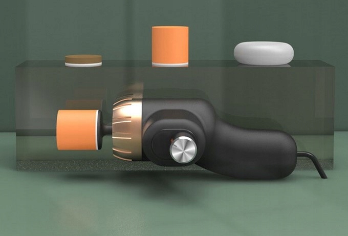 MINI POLERKA SAMOCHODOWA Maszyna Polerska 4x GĄBKA