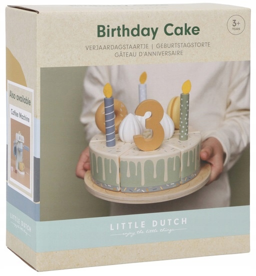 LITTLE DUTCH DREWNIANY TORCIK TORT URODZINOWY