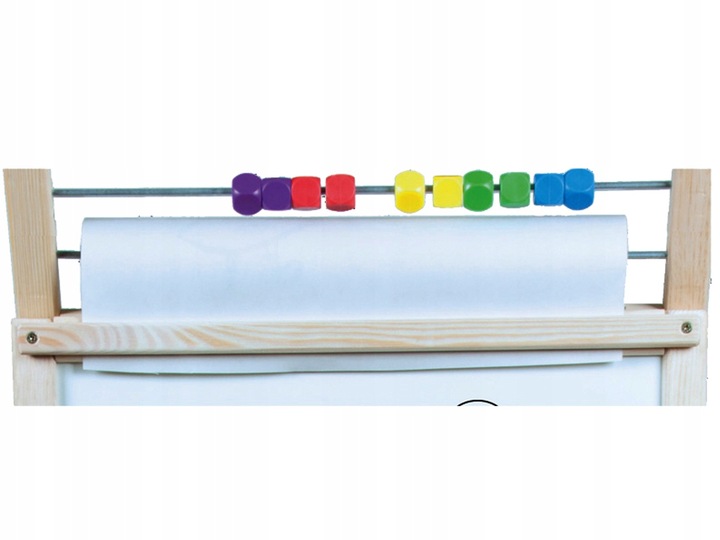 Obrotowa tablica magnetyczna 4w1 papier + dodatki