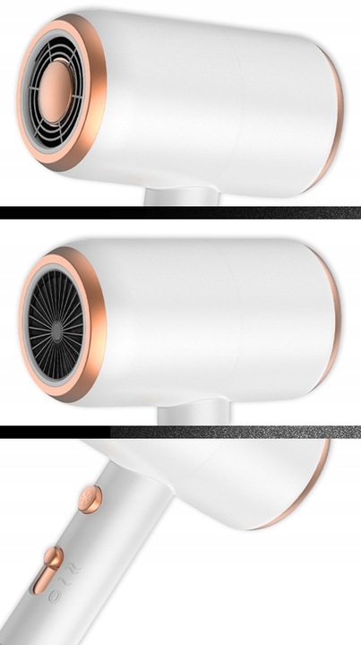 SUSZARKA DO WŁOSÓW z zimnym nadmuchem jonizacja dyfuzor moc 1800W nie puszy