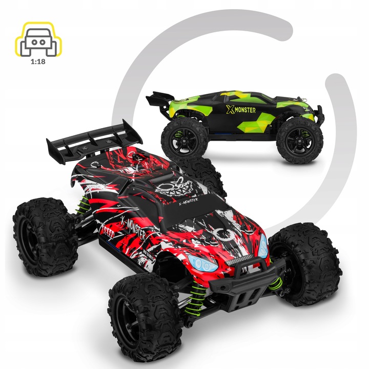 Samochód Auto zdalnie sterowany AUTKO RC 4x4 45km/h SUPER SZYBKI 2xOBUDOWY