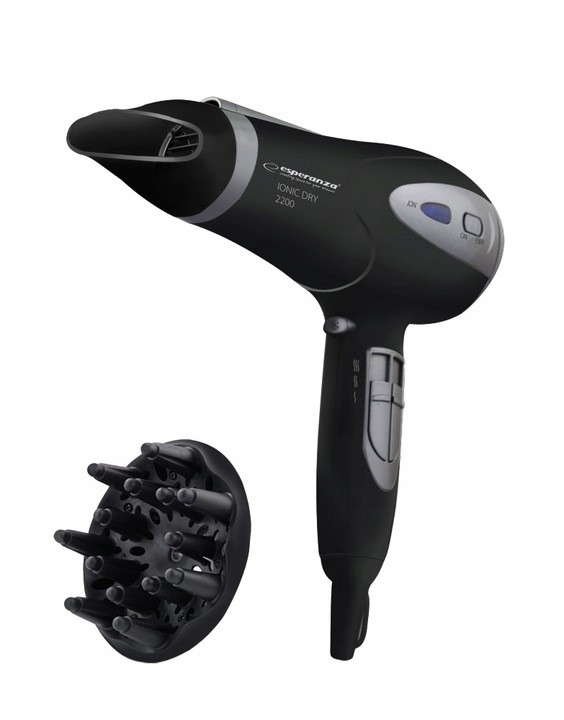SUSZARKA DO WŁOSÓW MOCNA JONIZACJA DYFUZOR 2200W