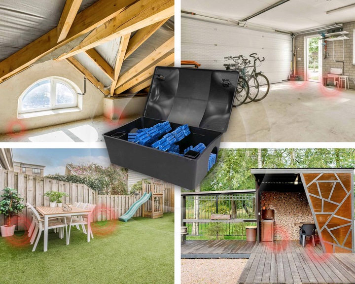 ZESTAW STACJA DERATYZACYJNA NA TRUTKĘ NA MYSZY x5