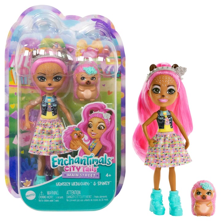 Enchantimals Lalka Jeż Hensley Hedgehog HKN13