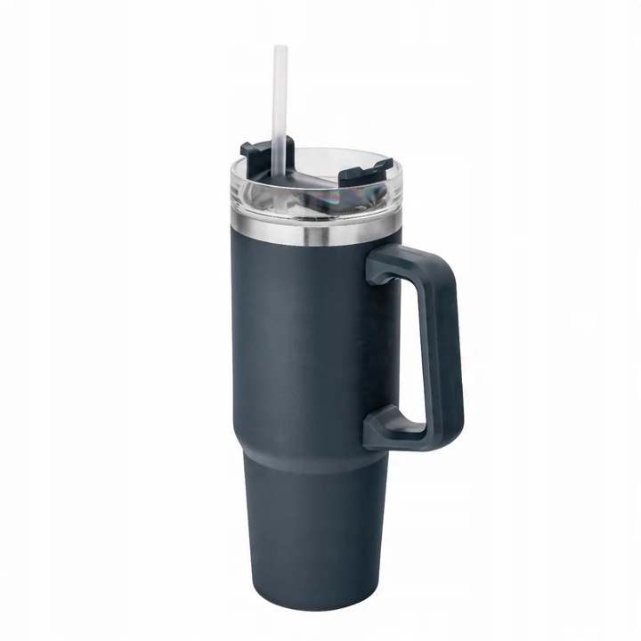 Kubek termiczny bidon butelka termiczna do samochodu ze słomką Altom 880 ml