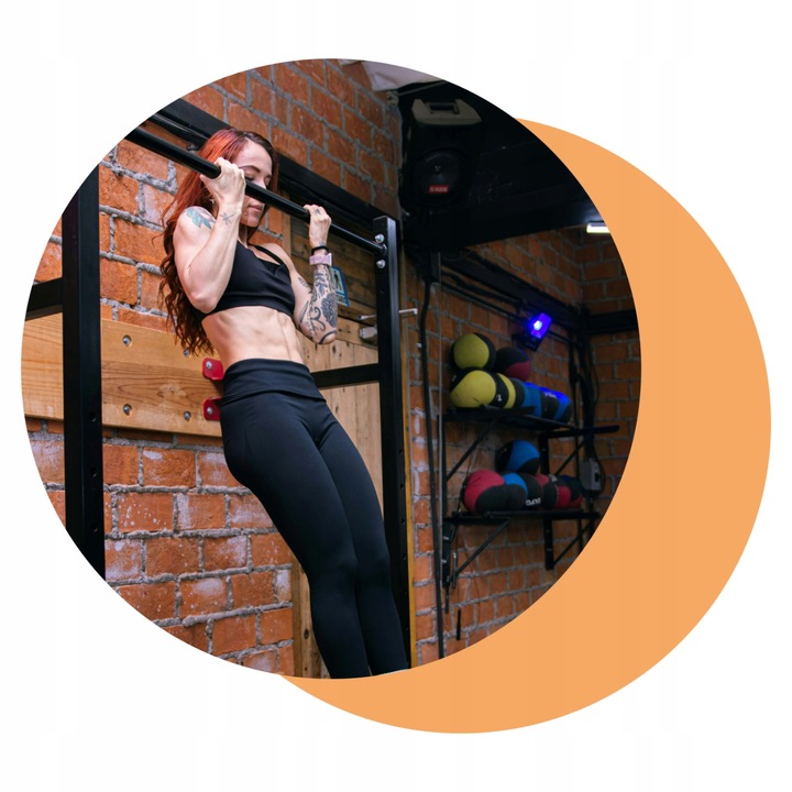 DRĄŻEK do podciągania ĆWICZEŃ rozporowy regulowany STALOWY mocny DO 150kg