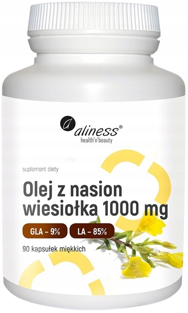 ALINESS OLEJ Z NASION WIESIOŁKA 1000mg 90 kapsułek Łagodzi bóle reumatyczne