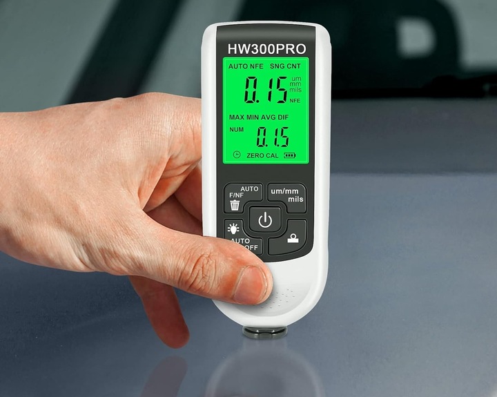 Miernik grubości lakieru Tester Sonda z wyświetlaczem LCD 0~2000um