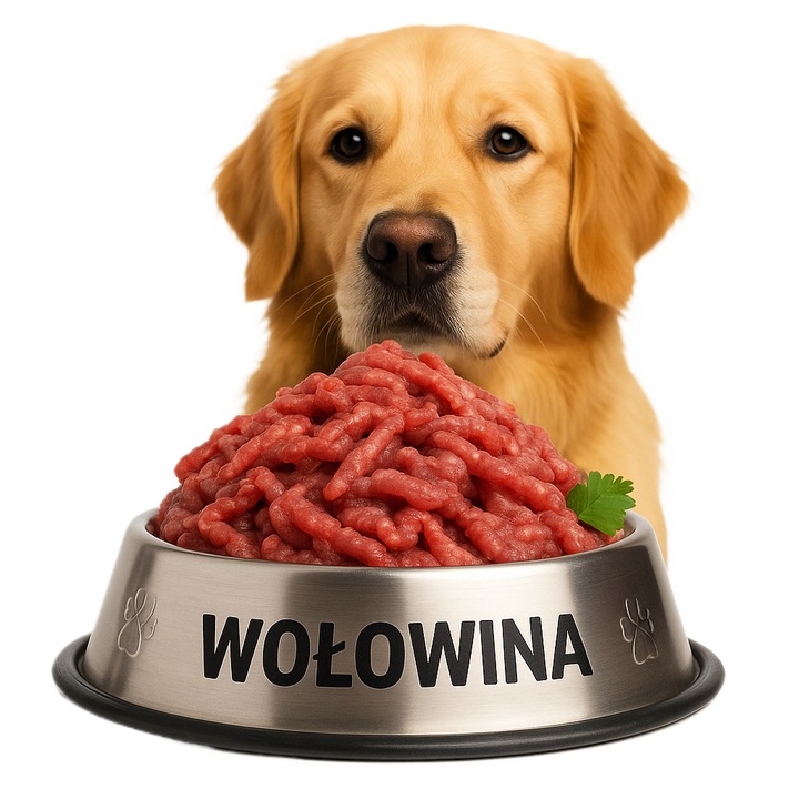 MIĘSO MROŻONE DLA PSA WOŁOWE BEZ KOŚCI 100% 10KG BARF KOSTKI KARMA WOŁOWA