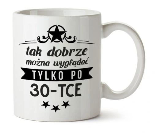 KUBEK Z NADRUKIEM NAPISEM PREZENT NA URODZINY