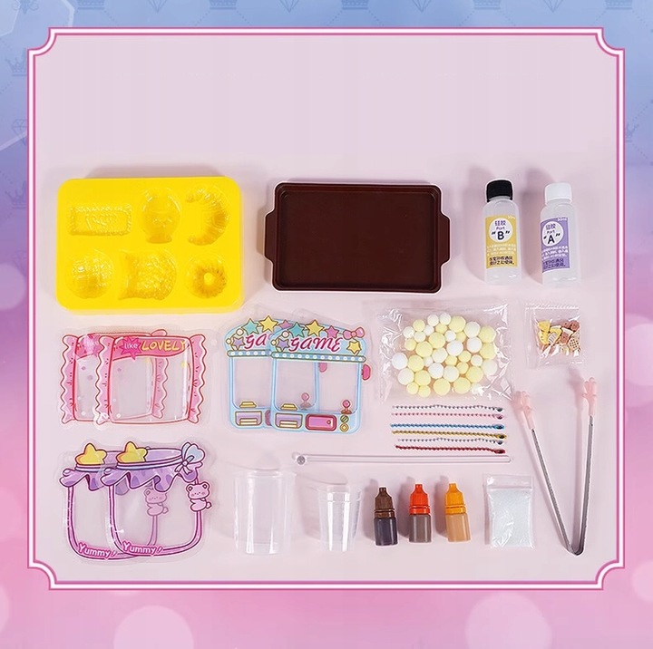 ZESTAW DO ROBIENIA GNIOTEK CUKIERNIA ANTYSTRESOWY SQUISHY DIY DLA DZIECI