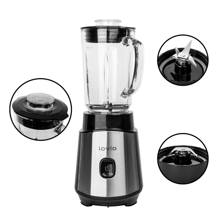 Blender kielichowy młynek do kawy i orzechów LOVIO LVJBL001 900W