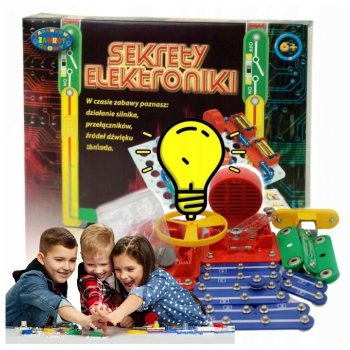 ZESTAW DOŚWIADCZALNY DLA DZIECI SEKRETY ELEKTRONIKI ponad 80 eksperymentów