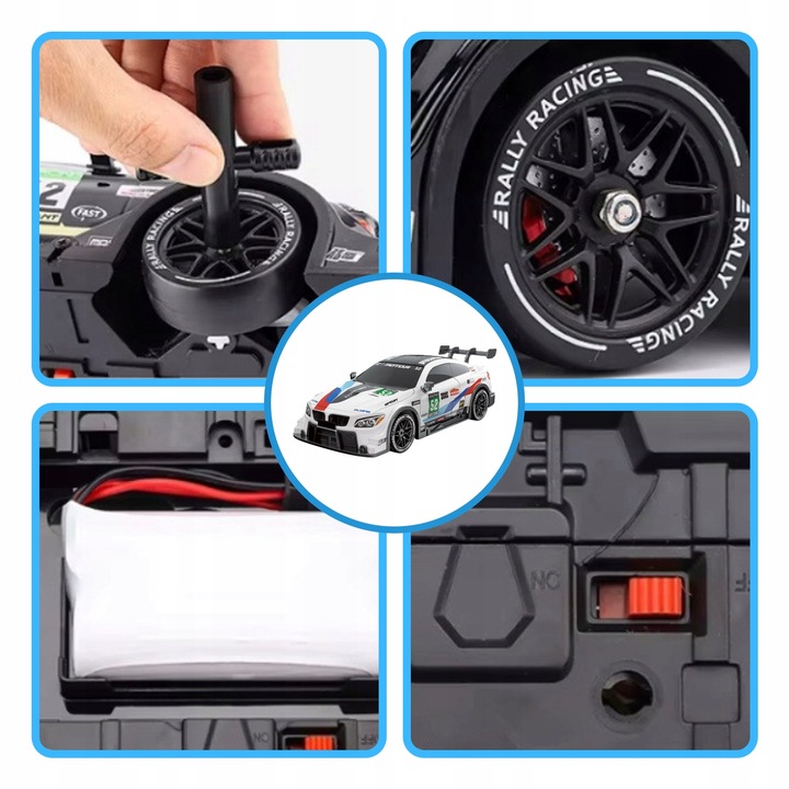 SAMOCHÓD ZDALNIE STEROWANY RC Drift Duży 4x4 AUTO NA PILOT DO DRIFTU LED