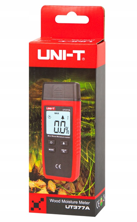 CYFROWY MIERNIK WILGOTNOŚCI DREWNA PAPIERU LCD ZESTAW UNI-T UT377A