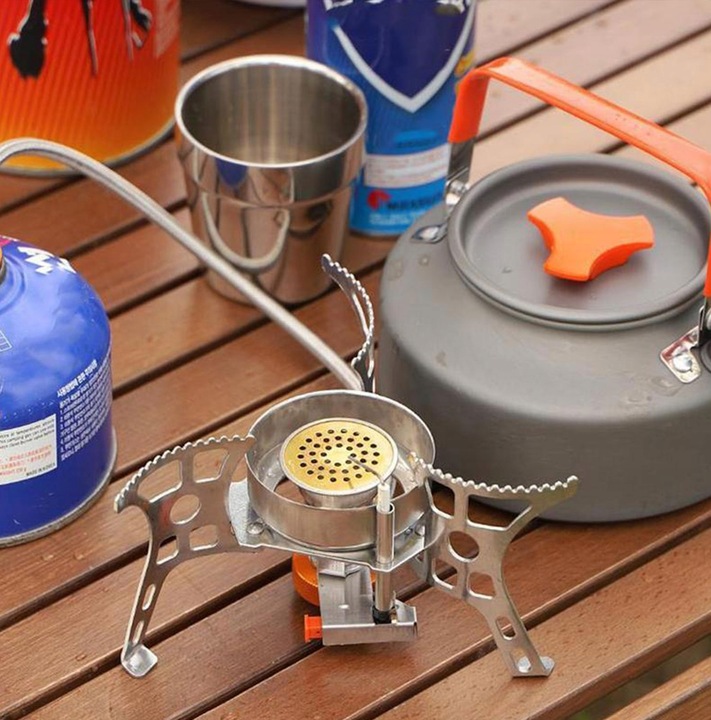 DOSKONAŁA MINI KUCHENKA TURYSTYCZNA GAZOWA NA KARTUSZE Z ADAPTEREM 3500W