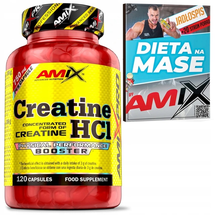 Moc i Siła Kreatyna HCL Kapsułki + Booster Testosteronu +Hormon Wzrostu GH