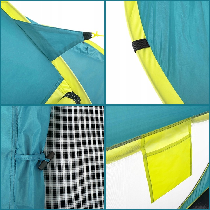 Namiot Turystyczny Kempingowy 2 Osobowy 223x145 Pop-UP Torba Bestway 68086