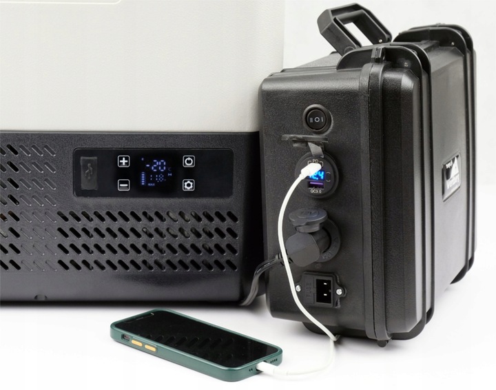 Akumulator do kompresorowych lodówek turystycznych bateria stacja zasilania