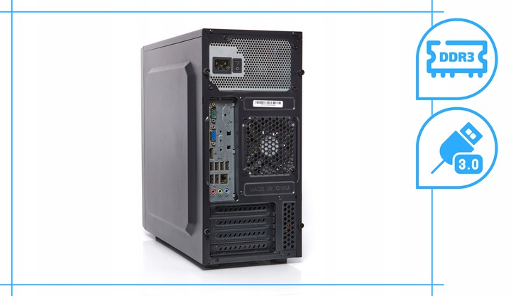 Komputer Stacjonarny Intel Core i5 8GB 500HDD Windows 10 Pro DVD Wydajny