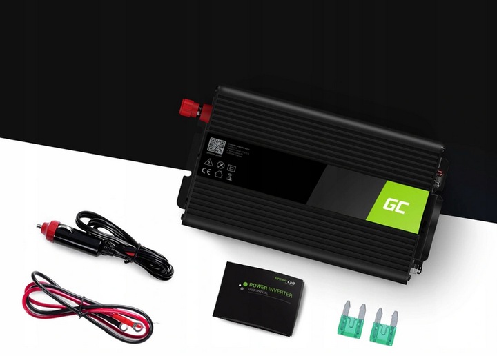 PRZETWORNICA SAMOCHODOWA GREEN CELL 12V 600W SINUS