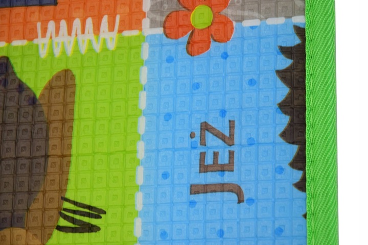 EDUKACYJNA MATA PIANKOWA SZACHOWNICA POLSKI ALFABET 180X200X0,5 DLA DZIECI