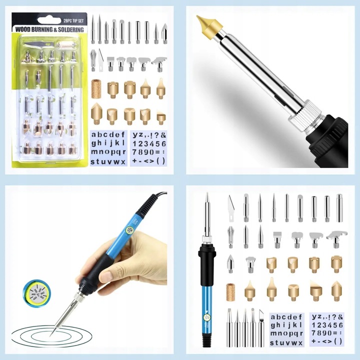 LUTOWNICA 60W wypalarka drewna PIROGRAF etui