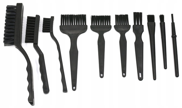 ZESTAW SZCZOTEK PĘDZEL ESD DO CZYSZCZENIA PCB 10x