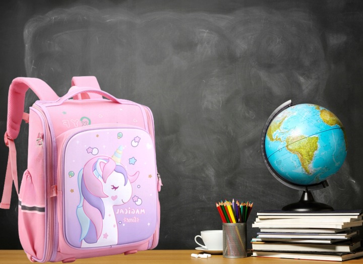 PLECAK PRZEDSZKOLNY PLECACZEK DLA DZIEWCZYNKI JEDNOROŻEC POJEMNY