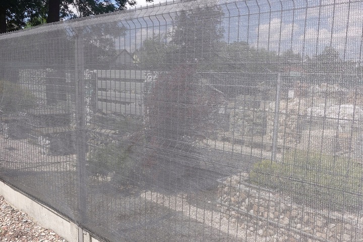 Siatka Cieniująca Zacieniająca Osłona Płotu Na Ogrodzenia 1,5x30m Grafitowa