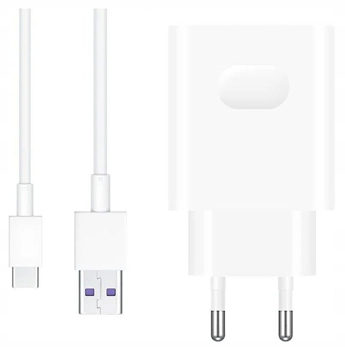 Ładowarka sieciowa 25W Huawei SuperCharge + kabel USB typ C ORYGINALNA