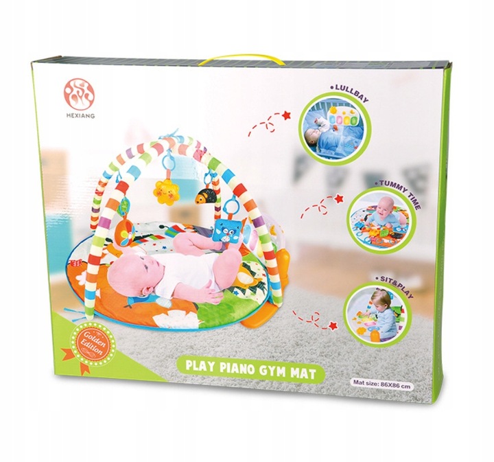 MATA EDUKACYJNA DUŻA INTERAKTYWNA PIANINKO 3w1 DLA DZIECI