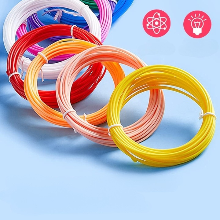 DŁUGOPIS 3D DLA DZIECI DRUKARKA MAGICZNY PEN ZESTAW + WKŁADY PLA 109 METRÓW