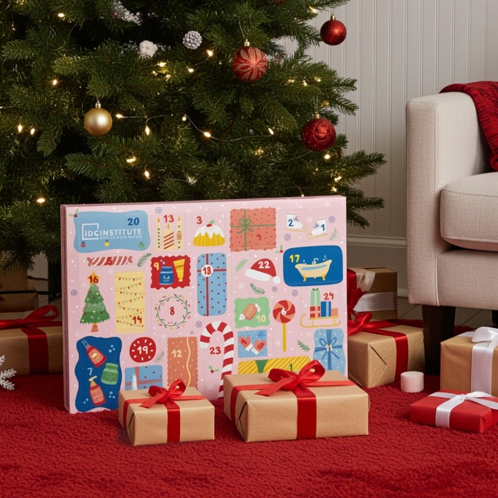 Kalendarz adwentowy z kosmetykami prezent świąteczny IDC Institute 1 szt.