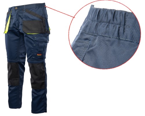 SPODNIE robocze do pasa ODPINANE NOGAWKI 54 Męskie