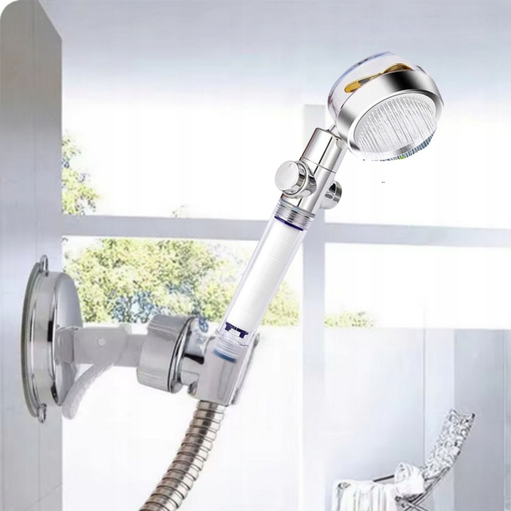 Słuchawka prysznicowa z wężem Oszczędna z filtrem Uchwyt bez wiercenia ECO