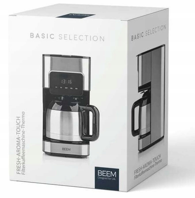 EKSPRES DO KAWY PRZELEWOWY Z TERMOSEM I FILTREM WIELOKROTNEGO UŻYTKU BEEM