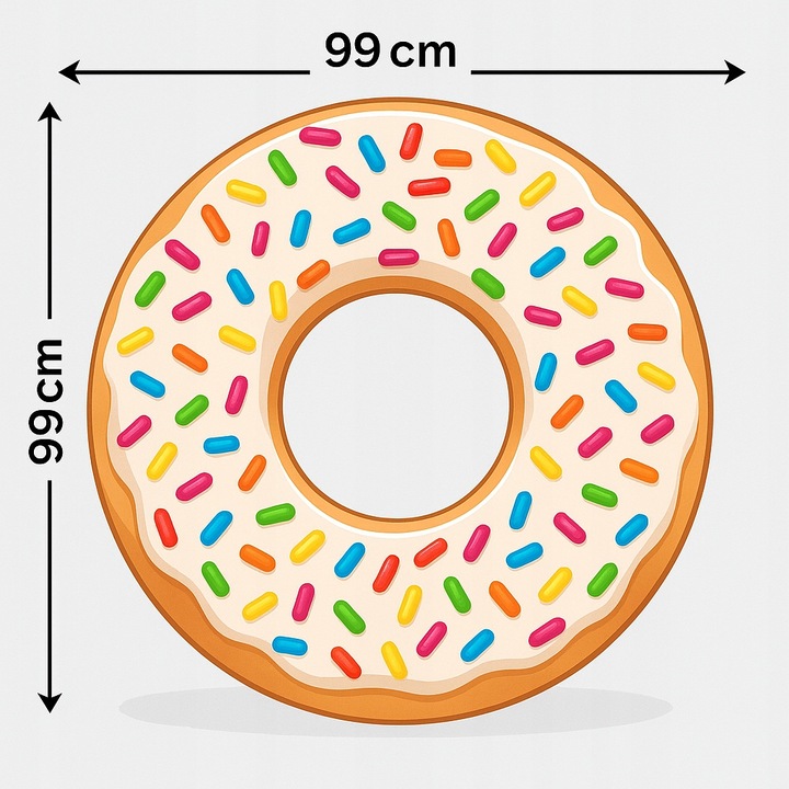 Koło do Pływania na Plażę Dmuchane Kółko do Pływania nad Wodę 99cm INTEX