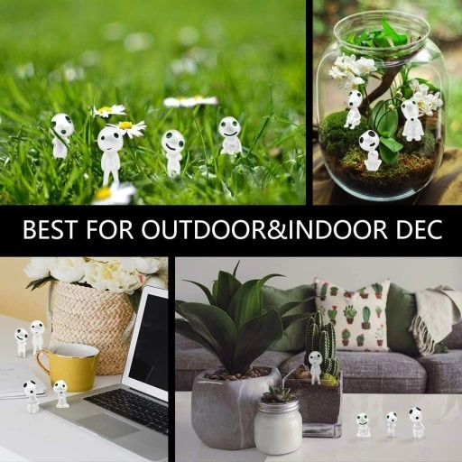 Świecące Figurki drzewnych elfów 10 szt dekoracja