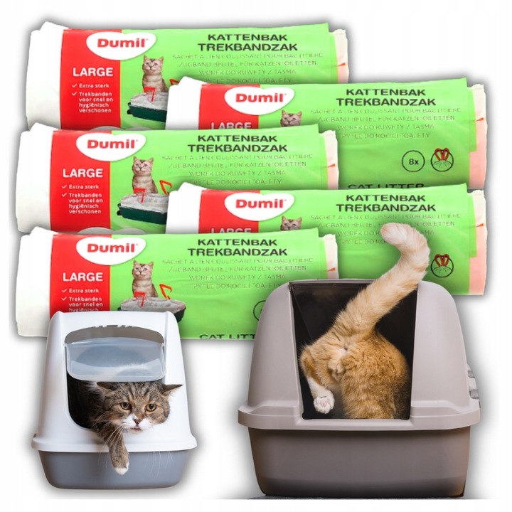 5x WORKI DO KUWETY MOCNE Z TAŚMĄ WYTRZYMAŁE 40 SZT XL DUMIL