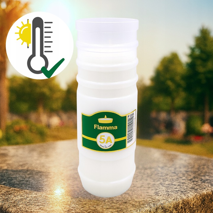 Wkłady do Zniczy Rewelacyjne na Upał Parafinowe 5dni x12 Długopalące do120h