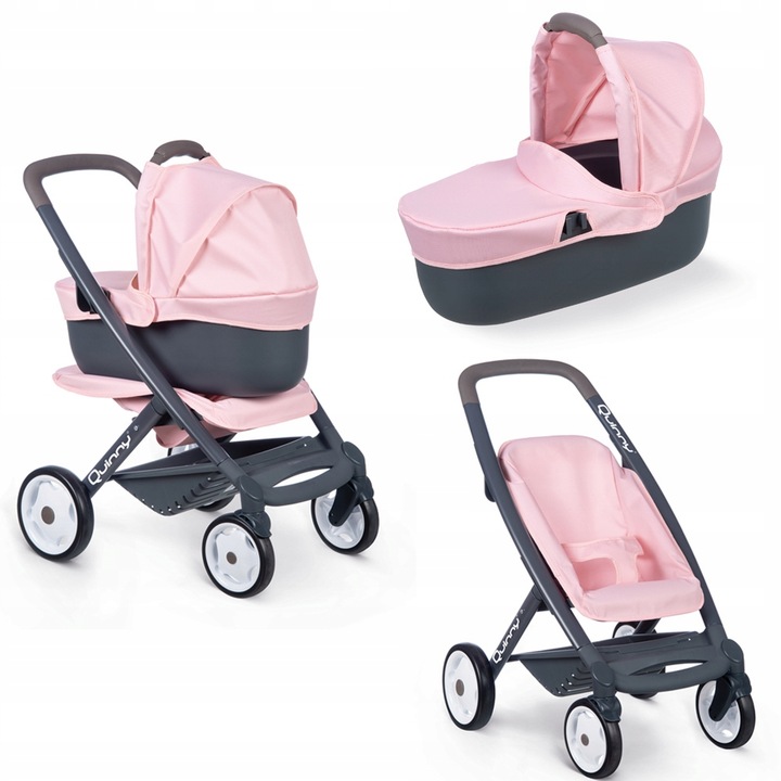 Wózek dla lalki zestaw 3 w 1 Smoby Maxi-Cosi Quinny 253117