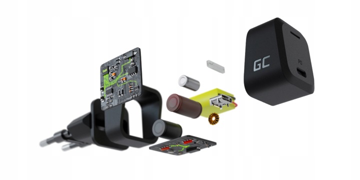 Szybka MAŁA Ładowarka Sieciowa GaN 33W Zasilacz USB-C Typ C PD do telefonu