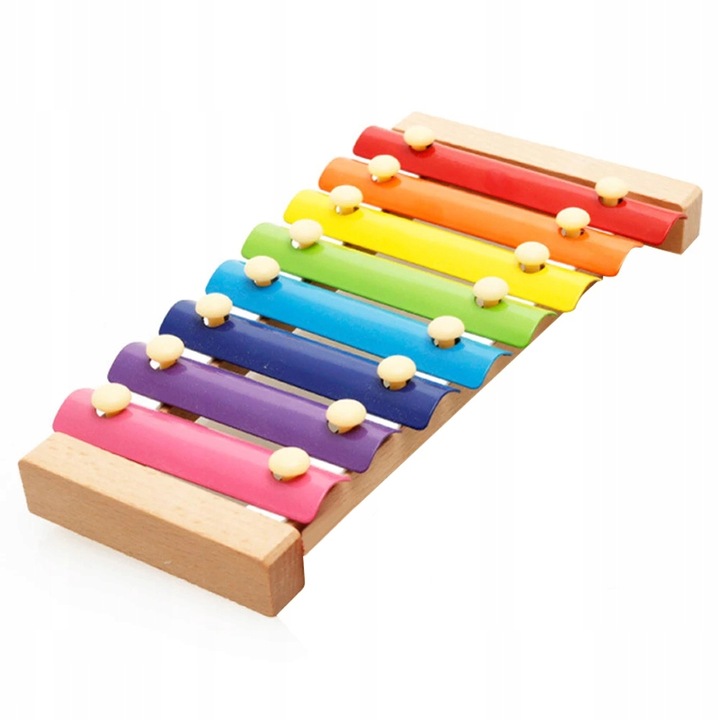DREWNIANY ZESTAW INSTRUMENTY DLA DZIECI EDUKACYJNE FLET CYMBAŁKI PREZENT