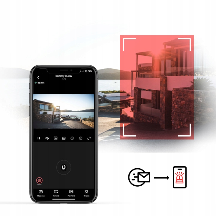 KAMERA OBROTOWA WIFI ZEWNĘTRZNA 2xOBIEKTYW 2+2MP 2W1 ZOOM 2K DETEKCJA BLOW