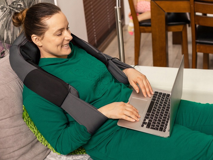 ODPRĘŻAJĄCY MASAŻER SHIATSU VENGA RAMION 3PRĘDKOŚCI PODCZERWIEŃ PODGRZEWANY