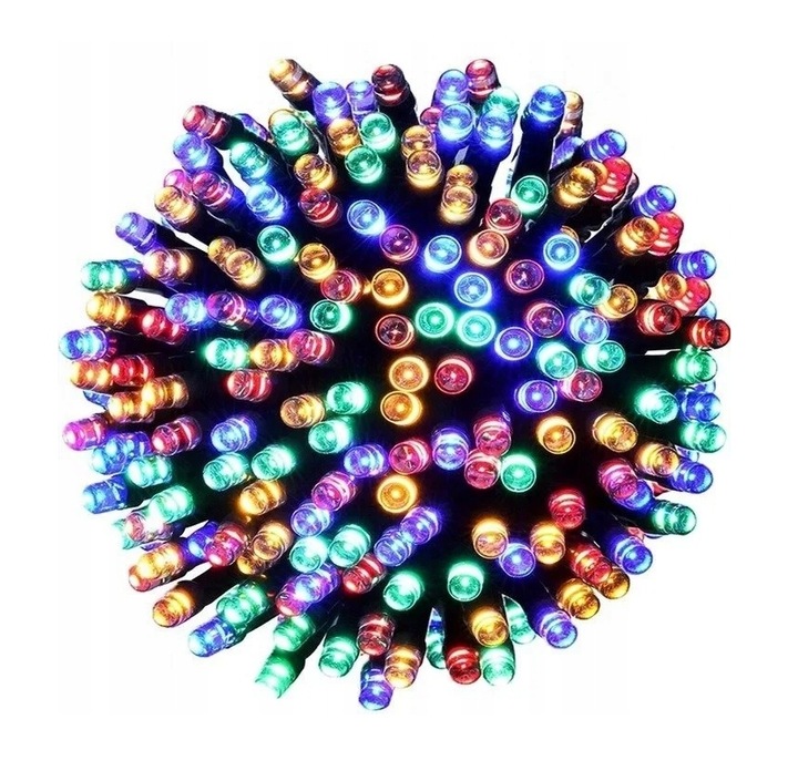 Lampki Światełka Choinkowe 500 LED MULTI KOLOR ZEWNĘTRZNE WEWNĘTRZNE MOCNE